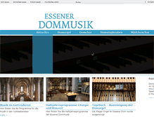 Tablet Screenshot of dommusik-essen.de